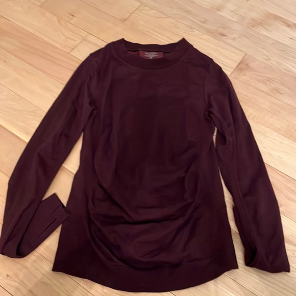 Athleta Burgundy Wine Long Sleeve - Picture 2 of 7